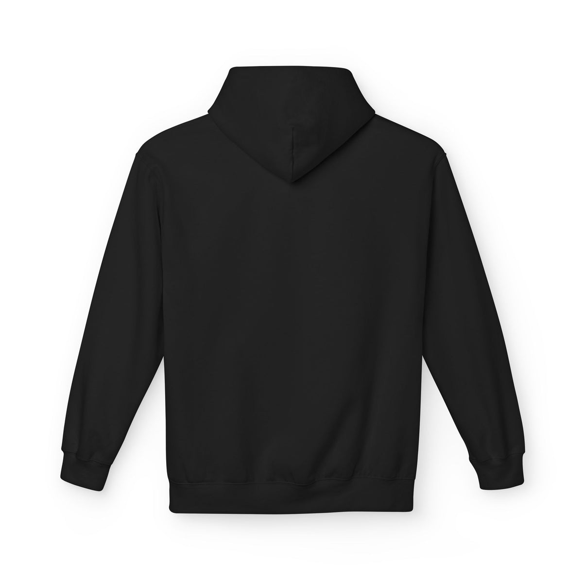 'Underrated' Minimal Logo Hoodie — Black Casual Streetwear Pullover