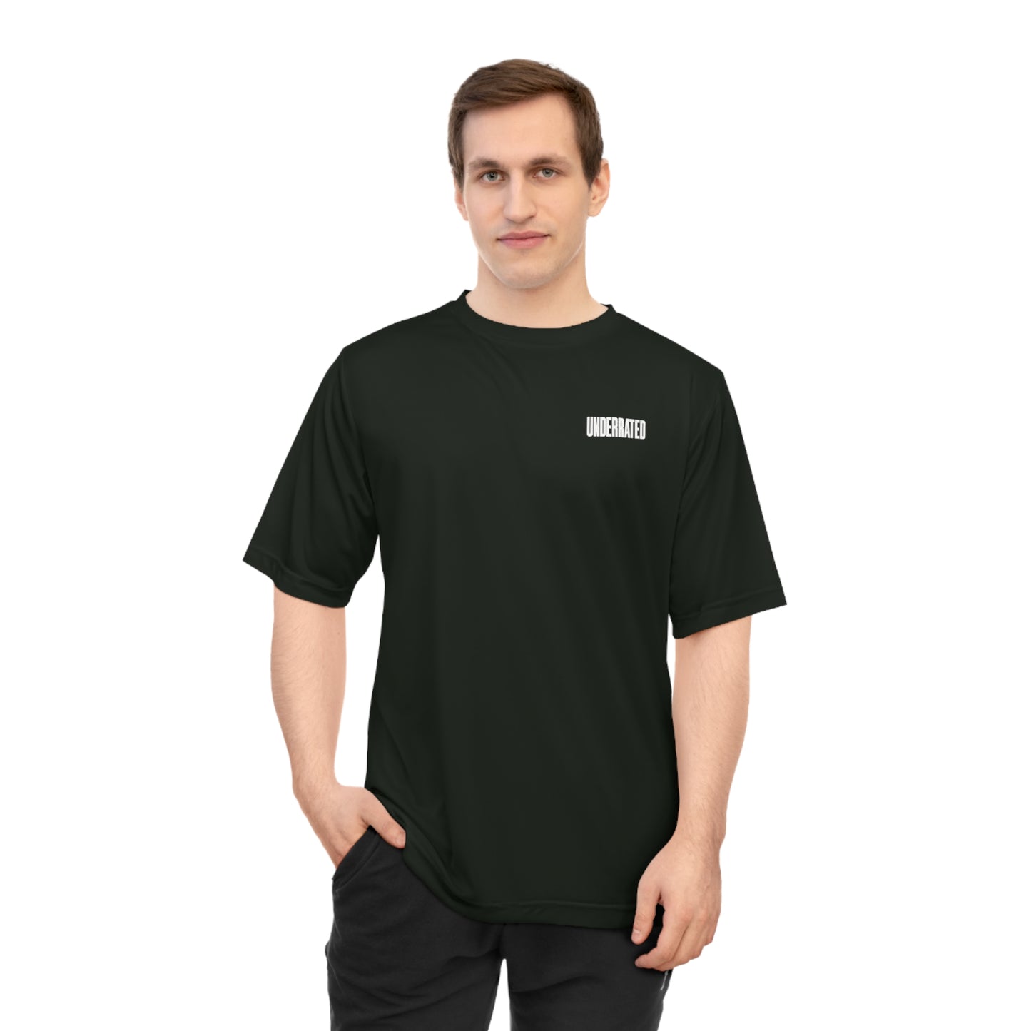 Performance T-Shirt — Minimal "ZONE" Chest Logo, Breathable Athletic Tee