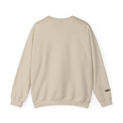 Underrated Black Crewneck Sweatshirt — Minimal Logo Chest & Sleeve
